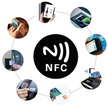 2023 Новые 6ШТ Черные Антиметаллические Наклейки NFC Ntag213 Бирки NTAG 213 Металлические Этикетки Значки